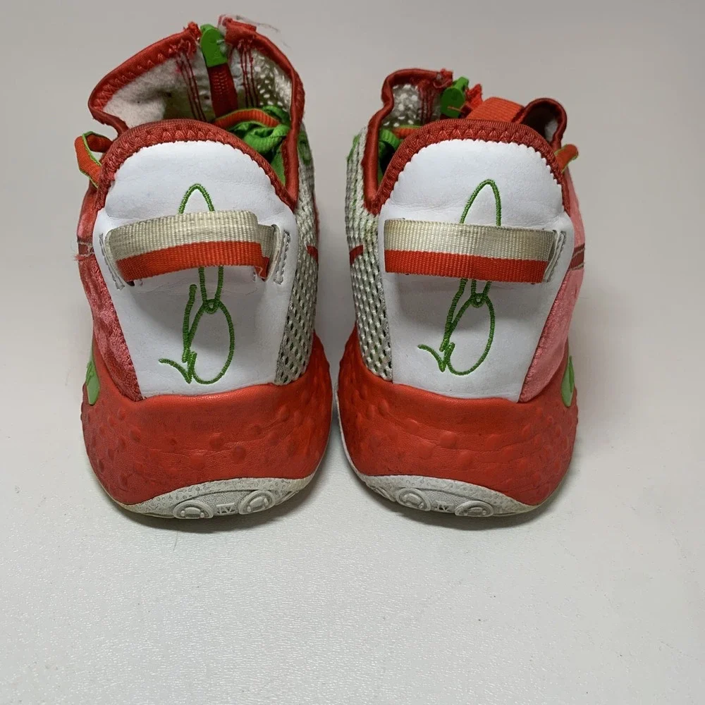Nike PG 4 Christmas Men 8.5 Crimson/White-Green-Apple Basketball Shoe CD5079-602